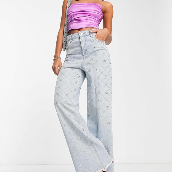 ASOS Denim - ASOS Luxe Rhinestone Jeans